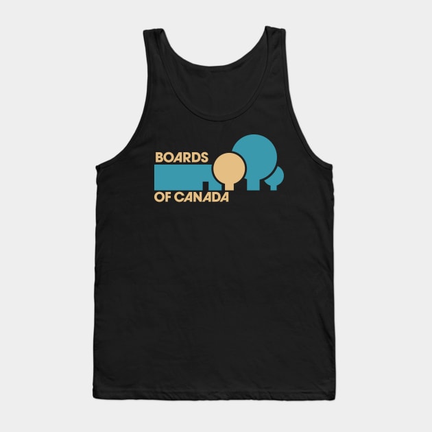 Boards Of Canada Retro Tank Top by Kinanti art